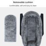 Boîte de siège de sécurité portable pour animaux de compagnie, console de contrôle, accent, siège de voiture pour chien, accoudoir de voiture, boîte en peluche épaisse pour petit chien, chat, voyage