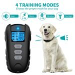 Collier de dressage électrique pour chien, 1000 pieds, télécommande, colliers anti-aboiement pour chiens, Vibration, choc sonore, Rechargeable, étanche