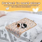 Couverture en Polymères Doux et Chaud pour Petit Animal de Compagnie, Accessoire de Lit pour Hamster, Cochon d'Inde, Glute, Sourire, Lapin, Kasgehogs