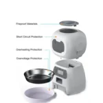 Distributeur automatique de nourriture intelligente pour animaux de compagnie, 3,5 l, pour chats et chiens, minuterie, bol en acier inoxydable, alimentation automatique pour chiens et chats, fournitures pour animaux de compagnie