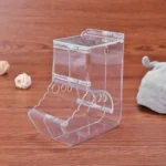 Distributeur de Nourriture en Plastique Transparent pour Hamster et Lapin, Filles existent pour Animaux de Compagnie, Cochons d'Inde