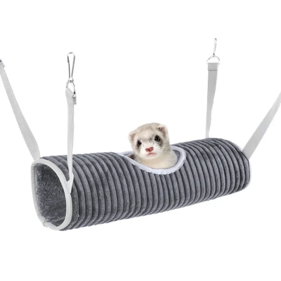 Hamac chaud d'hiver pour petits animaux, Tunnel de Hamster, Tube de planeur de sucre, lit balançoire, nid de Rat, furet, jouet Cage, accessoires