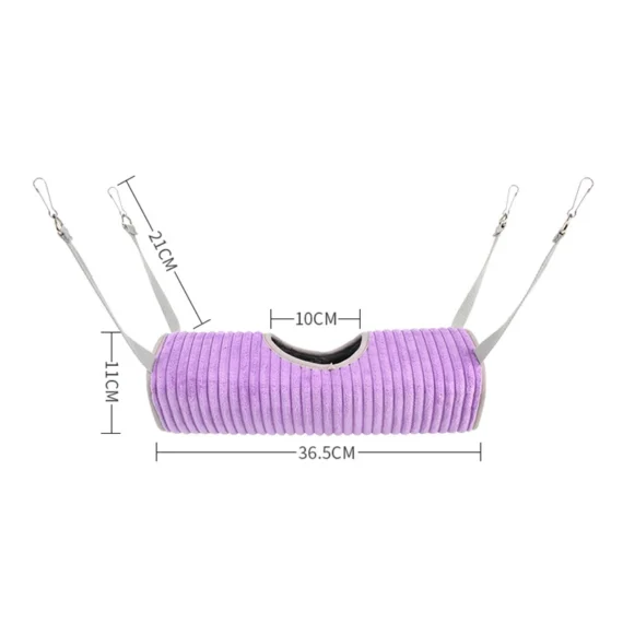 Hamac chaud d'hiver pour petits animaux, Tunnel de Hamster, Tube de planeur de sucre, lit balançoire, nid de Rat, furet, jouet Cage, accessoires