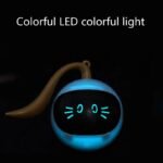 Jouet coule intelligent automatique pour animaux de compagnie, boule LED colorée, jouets auto-rotatifs, aste par USB, boule électronique pour chaton