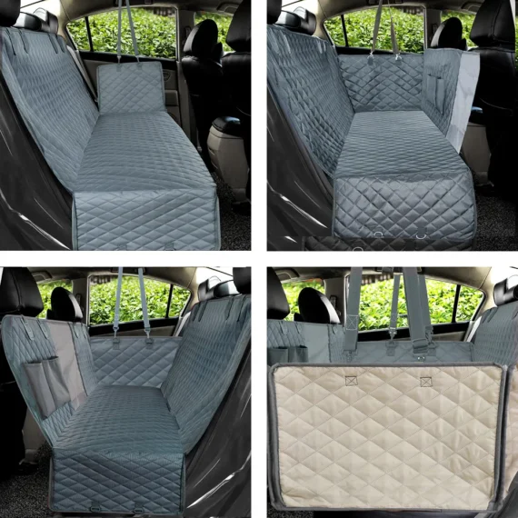 PETRAVEL housse de siège de voiture pour chien, imperméable, pour voyage, transport d'animaux, hamac, tapis de protection pour siège arrière de voiture, transport de sécurité pour chiens