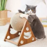 Planche à gratter Interactive pour chat, jouet pour chaton, boule en Sisal, pattes à gratter, animaux de compagnie