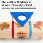 Tube tunnel en bois pour hamster et souris, accessoires de jouet