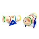 Tube tunnel en bois pour hamster et souris, accessoires de jouet