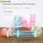 Tunnel de hamster transparent pour petits animaux de compagnie, jouet de piste, pipeline d'entraînement sportif, jeu de bricolage, accessoires pour animaux de compagnie, 8 pièces par ensemble