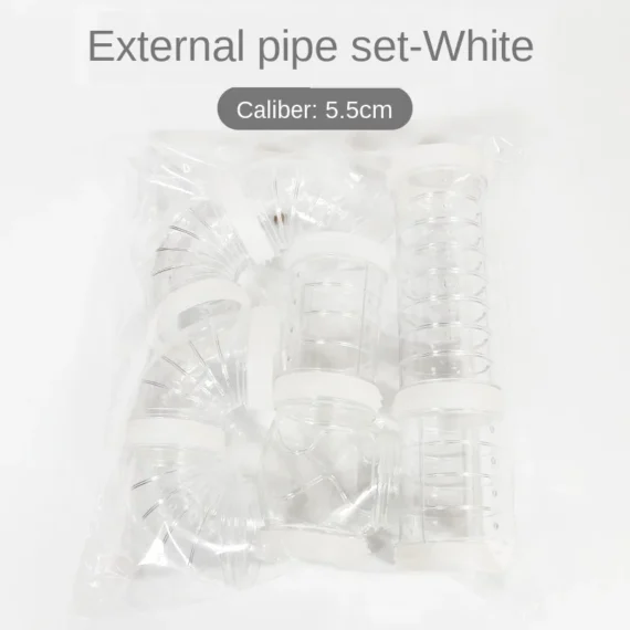 Tunnel de hamster transparent pour petits animaux de compagnie, jouet de piste, pipeline d'entraînement sportif, jeu de bricolage, accessoires pour animaux de compagnie, 8 pièces par ensemble